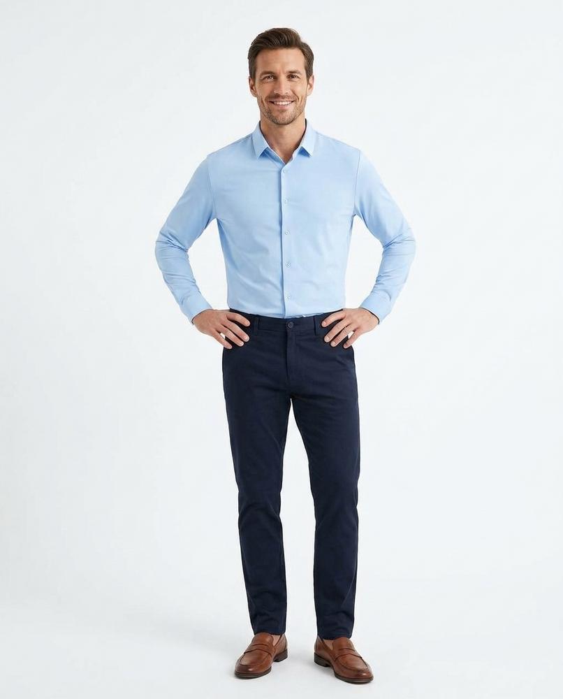 Ulla Fashion - Eelem | Elastisch Langärmlig Hemd Herren