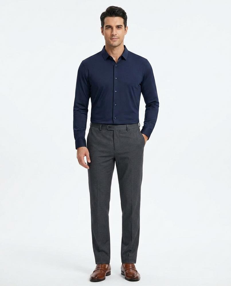 Ulla Fashion - Eelem | Elastisch Langärmlig Hemd Herren