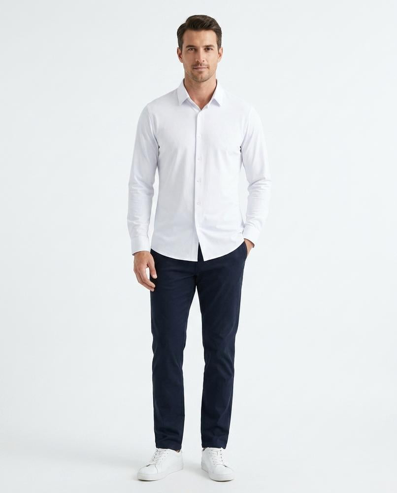 Ulla Fashion - Eelem | Elastisch Langärmlig Hemd Herren