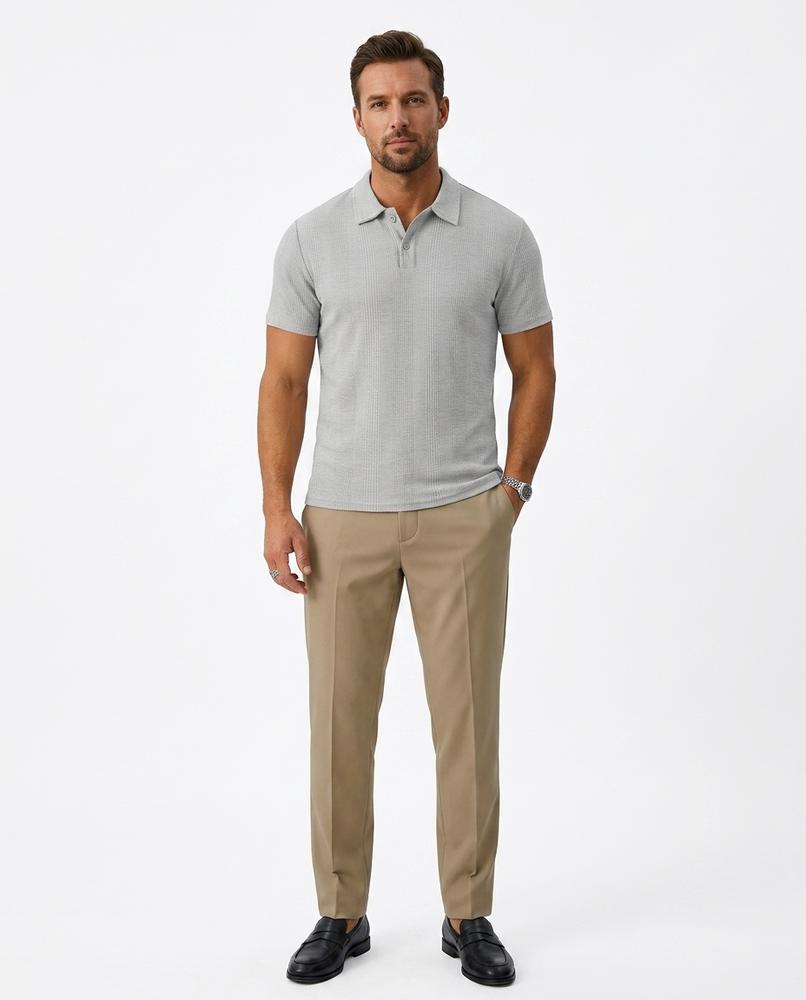 Ulla Fashion - Zigak | Strukturiert Kurzärmlig Shirt Herren
