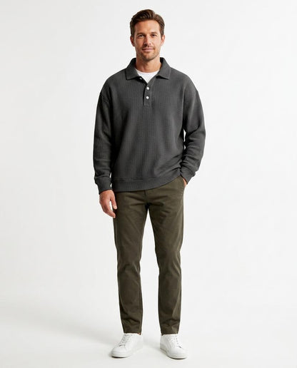 Ulla Fashion - Aegad | Strukturiert Langärmlig Pullover Herren