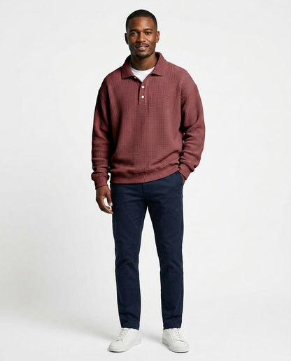 Ulla Fashion - Aegad | Strukturiert Langärmlig Pullover Herren