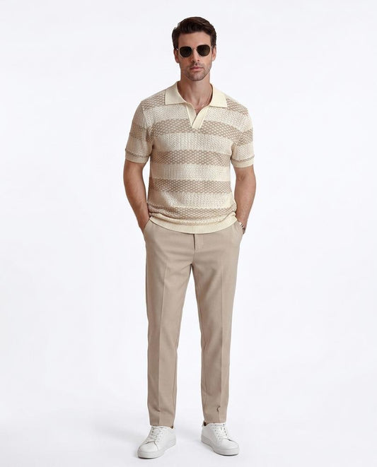Ulla Fashion - Tumev | Gestreiftes Strukturiertes Shirt Herren