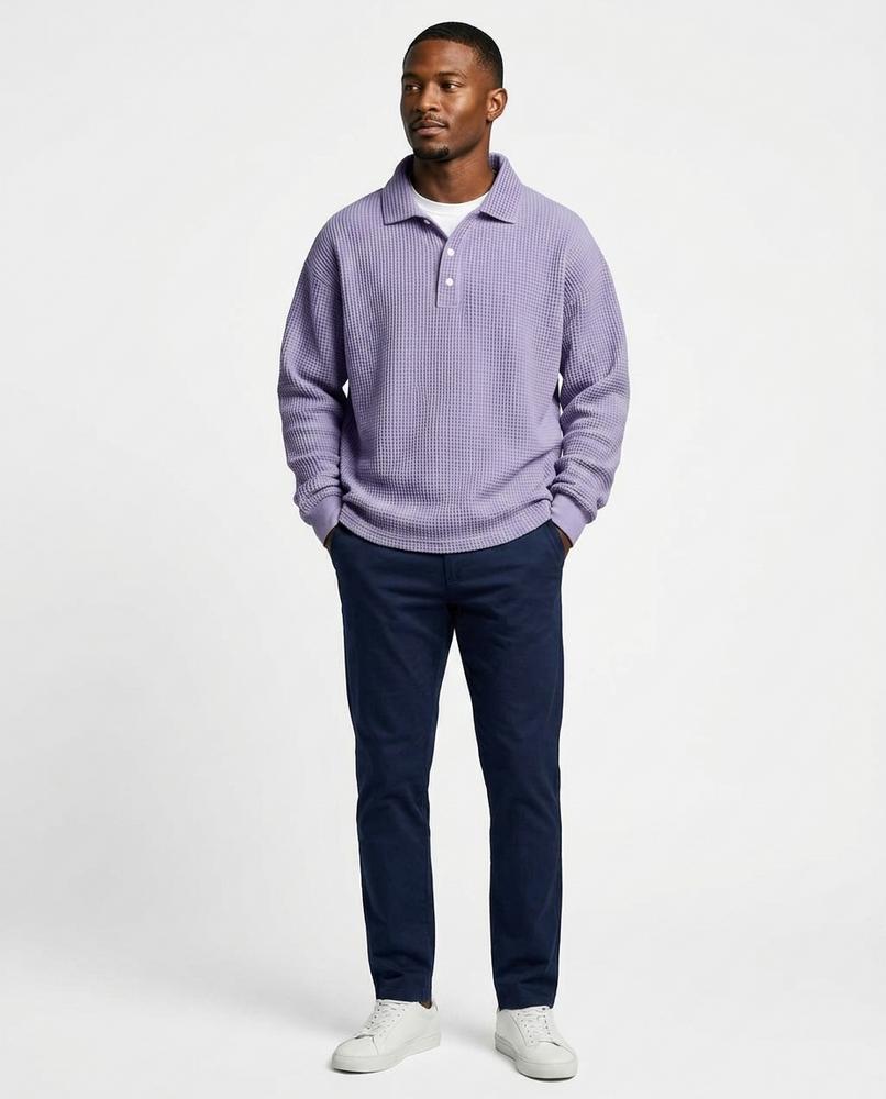 Ulla Fashion - Aegad | Strukturiert Langärmlig Pullover Herren