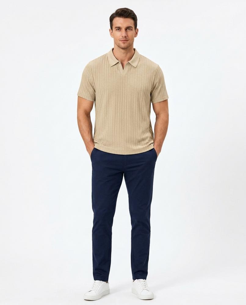 Ulla Fashion - Nases | Geripptes Kurzärmliges Shirt Herren