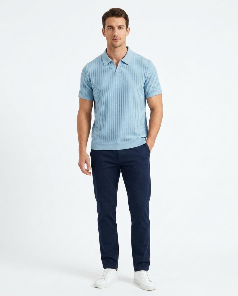 Ulla Fashion - Nases | Geripptes Kurzärmliges Shirt Herren