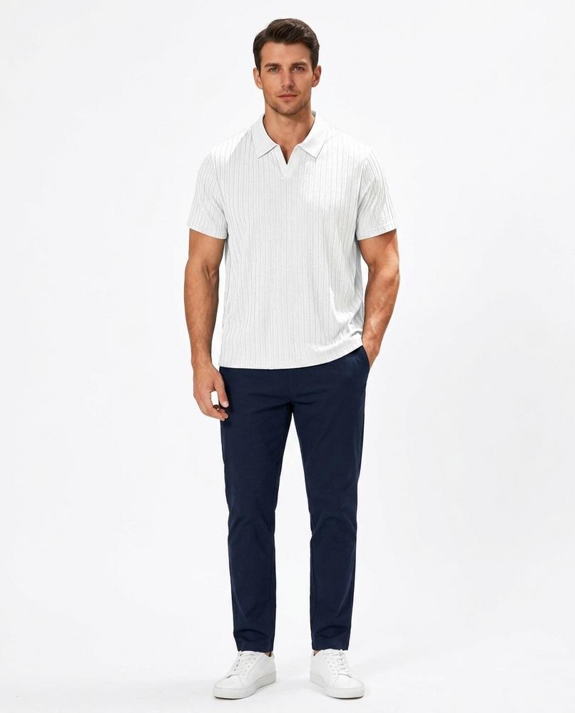 Ulla Fashion - Nases | Geripptes Kurzärmliges Shirt Herren