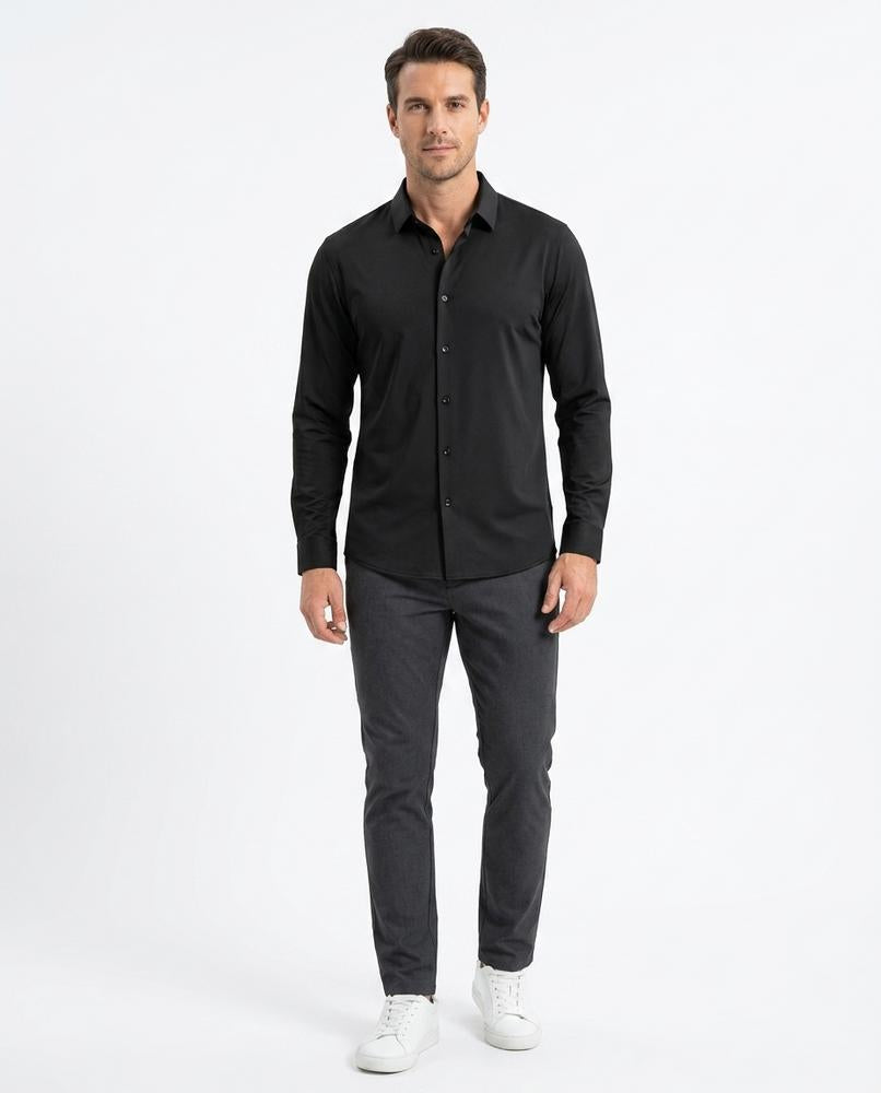 Ulla Fashion - Renov | Elastisches Langärmliges Hemd Herren