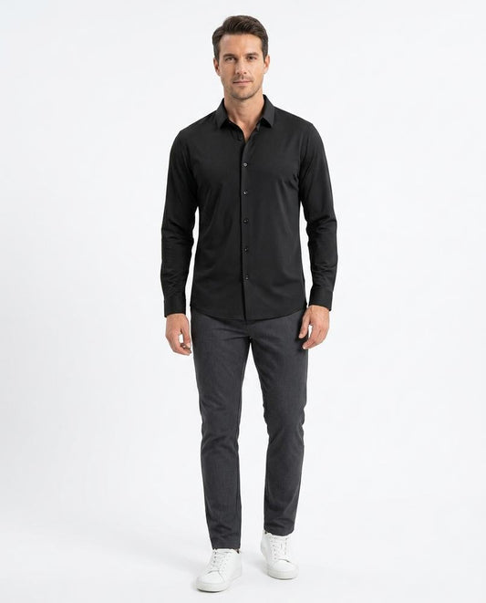 Ulla Fashion - Renov | Elastisches Langärmliges Hemd Herren