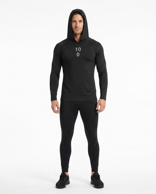 Ulla Fashion - Suhuk | Langärmliger Figurbetonter Hoodie Herren