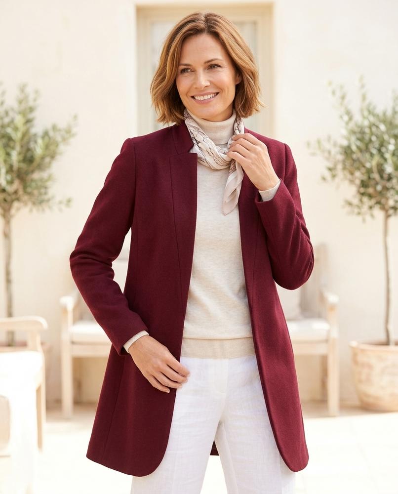 Ulla Fashion - Zasin | Verschlusslos Tailliert Mantel Damen